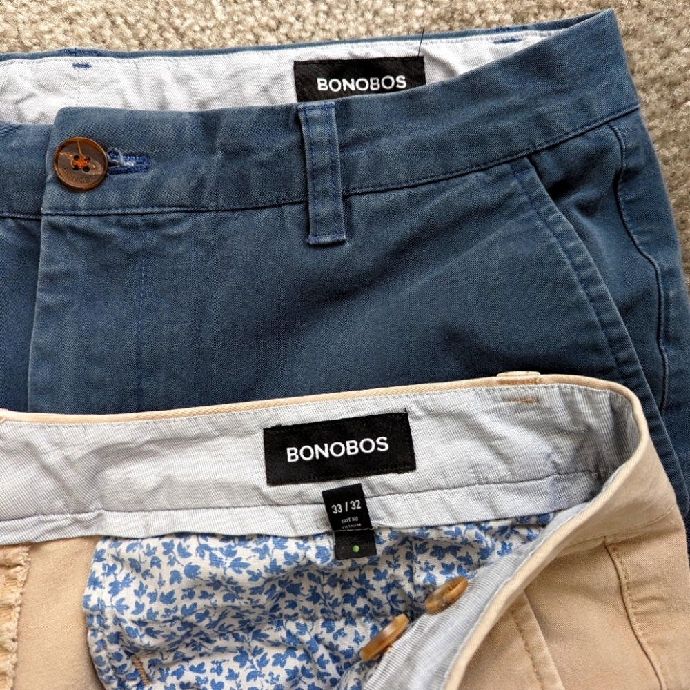 Bonobos- chinos and Khakis  33 x 32 slim